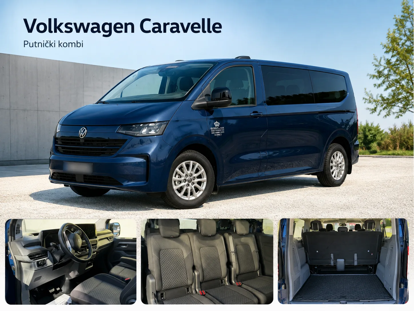 VW Caravelle 8+1 — vozilo za grupni prijevoz putnika